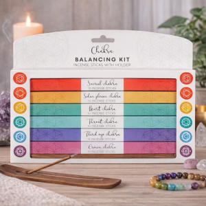 INCIENSO Y QUEMADOR PARA EQUILIBRAR CHAKRAS