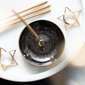 QUEMADOR INCIENSO RUEDA DE ASTROLOGÍA